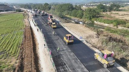S358青陽至紅石公路改建工程全線推進(jìn)，路面施工與附屬工程分包同步啟動